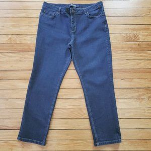 Boden The Cambridge Ankle Skimmer Mid Rise Dark Wash Jeans Sz 12R